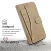 Roterande läderväska Plånbokspåse med avtagbar Slide Card Slot Flip Stand Cover för iPhone X 8 Plus 7 6S S8 S7 Edge