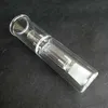 Embouchure Narguilés Bas Tige Fumer Eau Bubbler Bongs En Verre 14mm Femelle PVHEGonG GonG Adaptateur Solo Air Oil Rigs Outils