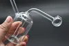 billige Bong-Glasöl-Rigs Mini-Glas-Rauchwasserpfeifen Wasserpfeife Blunt Bubbler Räucherwasserbong mit Schlauch