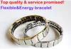 Hot Selling New Arrival 100pcs Energy Armband Titanium, Nano Energy Magnetisk Germanium Titanium Armband Smärtlindring kraftfull!