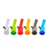 Ny Min 150mm Various Frosted Slim Acrylic Bong Twist Bubble Vattenrör Alla Designs Hookah Shisha Rökning Metallrör Glas Bong Bubblers