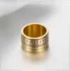 BC Mode Heren Tricolor Kalender Tijd Spinner Ring Digitale Roterende Ring Titanium Staal Arabische Numeralen Kalender Ringklok