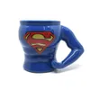 Creative Comics SUPERMAN Tasse à café en céramique bleue 300 ml (bleu) Excellent cadeau d'anniversaire ou cadeau de bande dessinée pour papa