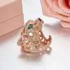 Zoziri Silver Panther Ring for women men 925 Sterling Silver Green Eyes Leopard Finger cubic Zirconia Ringen Party Jewelry18695771