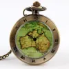 Orologio da tasca al quarzo da donna 1pcs orologio vintage regalo retrò australia mappa clock su dropshipping a catena1