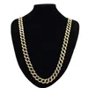 Hot! Hip Hop Jewelry Sets Full Cubic Zirconia Miami Cuban Chain Necklace & Bracelets Bling Bling Iced Out Rapper Rocker HipHop Accessories