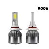 C6 2PCS Super Bright All in One COB Auto Fari per auto 9006 HB4 LED 72W 7600lm 12V 6000K 3000K Lampadina anteriore Faro anteriore