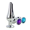 Big metal Anal Butt Plug Sex Toys para Adulto Jóias Crystal grânulos anais sexuais jogo erótico homens grandes Sex produtos por DHL