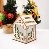 LED Kerstmis Hout Huis Opknoping Decoratie Voor Santa Claus Elk Rendier Bell Kerstboom Opknoping Ornamenten Decor Xmas Gift WX9-1003