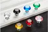 30mm Diamond Crystal Glass Door Knobs Drawer Cabinet Furniture Handle Knob Screw Furniture Accessories Free shipping