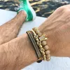 3 stks/set Mannen Armband sieraden crown charms Macrame kralen voor vrouwen Gift Valentijnsdag Kerst