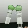Smoking Pipe Mini Hookah glass bongs Colorful Metal Shape Colored mushroom glass adapter