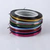 30 Renk Rulo Striping Bant Hattı Tırnak Sanat Çıkartma Araçları Çivi Çıkartmaları için Güzellik Süslemeleri AK0864689130