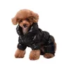 Roter Winter-Haustier-Pullover mit Rollkragen, warmer Hundeparka, Kleidung für kleine Hunde, Daunenmantel, 4-Beine-Jacke, mittelgroß, Chihuahua, XS, Blau, Schwarz308h
