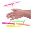 Nieuwigheid Klassieke Plastic Bamboe Dragonfly Propeller Outdoor Sport Speelgoed Kinderen Kinderen Gift Flying Multicolor Willekeurige Kleur