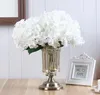 Silk Artificial Hydrangea Bouquet 5 Big Heads Hydrangea Flowers Arrangement Home Wedding Centerpieces Christmas Decoration