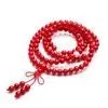 Tibetan Buddhist prayer beads,6 mm natural red coral beads 108 beads.