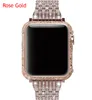 Ny 24KT för Apple Watch Case Bezel Platinum Gold Flower Design för Watch S1/S2/S3 38mm 42mm