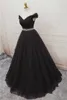 2018 Hot Koop Tule Avondjurk Vestido Longo Mode V-hals Off-Shoulder Crystal Taille Lace-up Celebrity Formele Celebrity Jurken BQ47