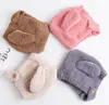 Cartone animato animale coniglietto orecchie lunghe cappello oggetti di scena per foto del bambino peluche caldo berretto invernale per bambini carino cappuccio per bambini