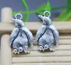 Whole 100pcs Cute Penguin Alloy Charms Pendant Retro Jewelry Making DIY Keychain Ancient Silver Pendant For Bracelet Earrings 9669178
