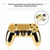 Freeshipping Tam Konut Shell Kılıf Cilt Kapak Düğmesi Playstation 4 PS4 Denetleyicisi Için Tam Düğmeler Mod Takımı Yedek Set Altın