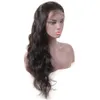 Groothandel 20-26inch 9A PRE Plucked Natural Hairline Full Lace Pruiken voor Zwarte Vrouwen Body Wave Braziliaanse Virgin Lace Front Pruiken met Baby Haar