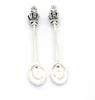 30Pcs alloy Crown Spoon Charms Antique silver Charms Pendant For necklace Jewelry Making findings 59x11mm
