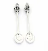 30PCS Alloy Crown Spoon Charms Antik Silver Charm Pendant för halsband Smycken Göra fynd 59x11mm