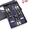 2017 New Leather Mens Braces 6 Clips Elastic Suspenders Adult Straps Fashion Bretels Suspensorio Tirantes Hombre Bretelles Men7041764