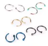 Nose Rings Body Piercing Jewelry Fashion Jewelry Stainless Steel Nose Hoop Ring Earring Studs Fake Nose Rings Non Piercing Rings