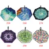 High Quality 84 Colors Windproof Reverse Folding Double Layer Inverted Chuva Umbrella Self Stand Inside Out Rain Protection C-Hook Hands