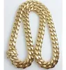 Men 18k Yellow Gold Plated 14mm 24" 30" Miami Cuban Chain Necklace