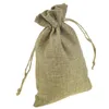 10x15 Linen Bag Drawstring Wedding&Christmas Packaging Pouchs & Gift Bags Small Jewelry Sachet &Mini Jute bags F20173469