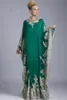 2024 NUOVO Hunter Green Green Long Sleeve Mother of the Bride Jewel Neck Applique in pizzo abito formale abiti da sera arabo Abaya Dubai 403