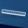 Plaque d'immatriculation de stationnement lumineuse de voiture numéro de téléphone plaque d'immatriculation de stationnement de voiture cachée accessoires de voiture universels carte intérieur automatique