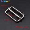 50pcs/lot Silver Metal Slides Tri-Glides Wire-Formed Roller Pin Buckles Strap Slider Adjuster Buckles