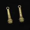 67pcs Zinc Alloy Charms Antique Bronze Plated microphone sing Charms for Jewelry Making DIY Handmade Pendants 25*7mm