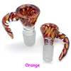 Wig Wag Glazen Kom Met Handvat Blauw Zwart Oranje 14mm 18mm Mannelijke Glazen Kom Bong Bowl Stuk Roken Accessoires Voor Glazen Beaker Bongs