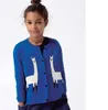 2017 Nieuwe verkopende herfst Girls mode gebreide vestkastje trui jas jassen kinderen alpaca printing kleine katoenen kinderen39s doekje 4966642