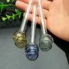 Farbige Lutscher Glas gerader Topf Glasbong Wasserpfeife Bongs Pfeifen Raucherzubehör Schüsseln