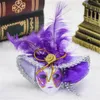 Novel Venetian Hat Mask Ornament Kyl Magnet Venedig Turist Souvenirer Heminredning Rödgrön blå rosa gul 12st Lot341B