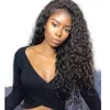 Free part Pre Plucked loose curly wig natural black long kiny curly synthetic Lace Front Wigs With Baby Hair For black Women