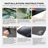 Partol Car Sunshade 2 ШТ. Универсальные Авто Боковые Окна Sunshades PVC Щит экран Визуализация Автомобиль Электростатический солнцезащитный крем Занавес