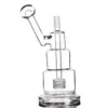 Hitman Bong in vetro Torta Narghilè Bicchiere Fumo Pipa ad acqua in vetro Heady Dab Rigs Bong unico con 14mm maschio 7,9 pollici