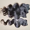 ハッピータイム安い処理済み織り20pcs /ロットボディウェーブペルーの人間の髪の伸びを美しいバンドル愛