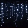 8m x 0 5m 192 LED Perde Icicle String Lights Yeni Yıl Düğün Partisi Çelenk Açık Noel Dekorasyonu için LED Işık298G
