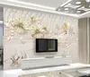 peintures murales sur mesure européenne 3D fleurs fond d'écran beau luxe Fonds d'écran pour des peintures murales de mur de la chambre mur de fond TV