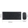 Kit clavier et souris sans fil 2.4G clavier Ultra-mince pour Android IOS PC accessoires d'ordinateur portable