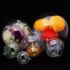 Trasparente trasparente riempibile Candy Snack Ball Box Ornamento di Natale Bomboniera regalo 5 cm / 6 cm / 7 cm / 8 cm